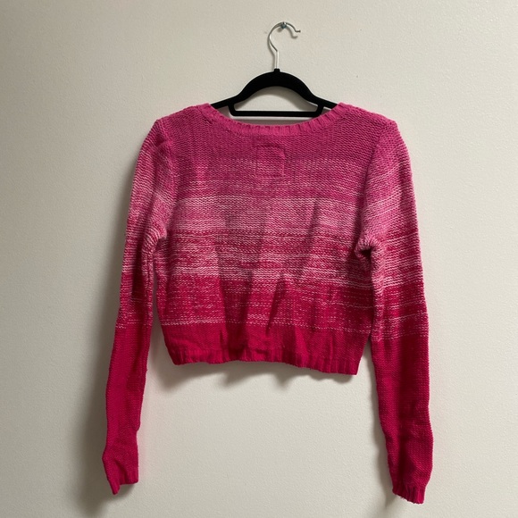 Hollister Pink Ombré Marled Knit Sweater S - Picture 5 of 5